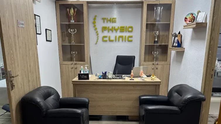 Interior view of The Physio Clinic, Zahle — modern sports physiotherapy environment and awards